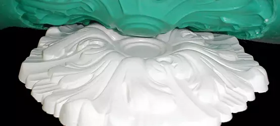 Ceramic dish being separated form mold