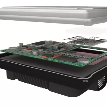 An illustration of an electronic power steering controller