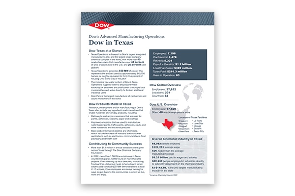 Dow in Texas flyer